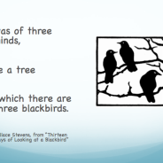Thirteen Ways of Looking at a Blackbird by Wallace Stevens